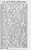 John Wesley Reynolds -- Obituary