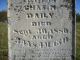 Mary Ann Holt Daily -- Grave Marker