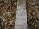 Martha and Infant Wardlow -- Grave Marker