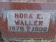 Nora E. Waller -- Grave Marker